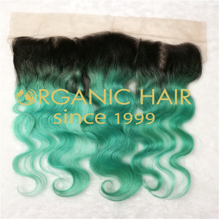 virgin human 1b green lace frontal at a wholesale price 